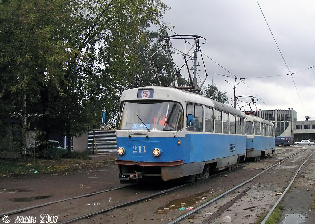 Тверь, Tatra T3SU № 211; Тверь — Трамвайные линии: Центральный район