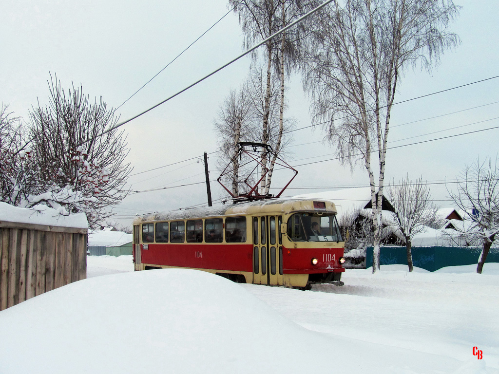 Ижевск, Tatra T3SU (двухдверная) № 1104