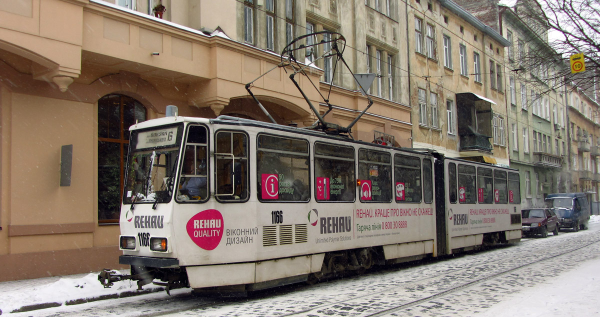 Львов, Tatra KT4D № 1166