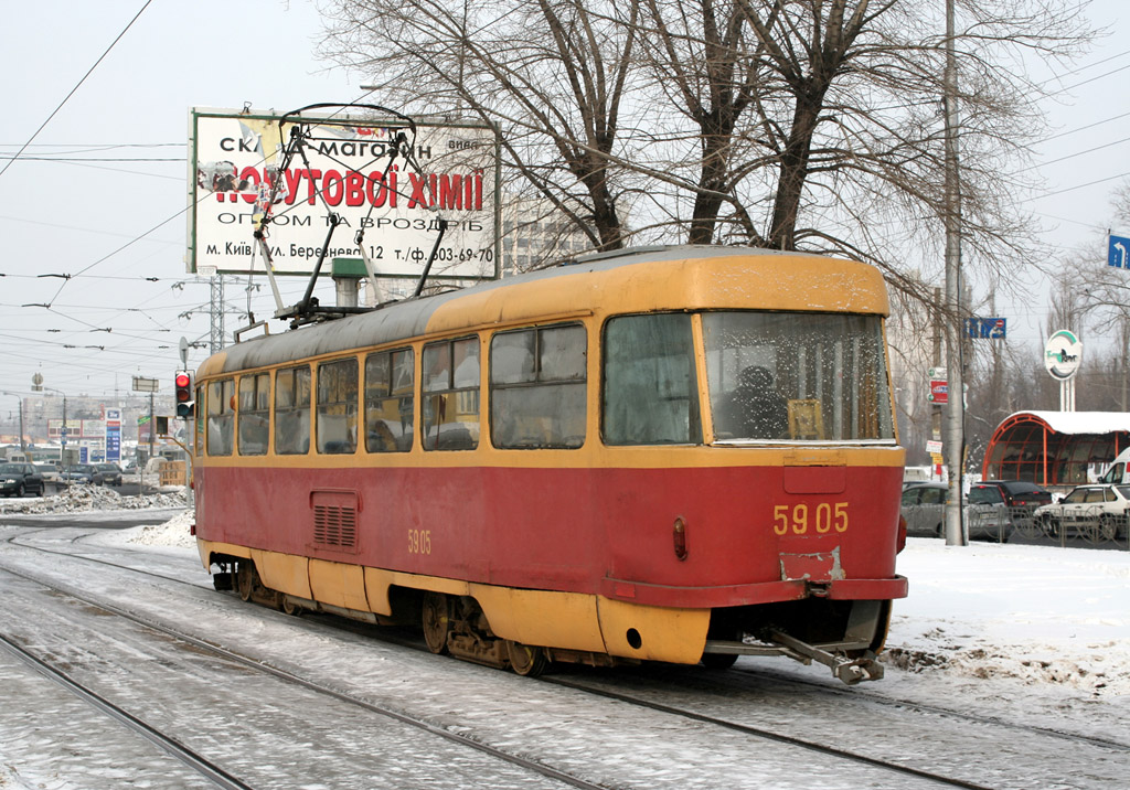 Киев, Tatra T3SU (двухдверная) № 5905 Киев, Tatra T3SU (двухдверная) № 5905