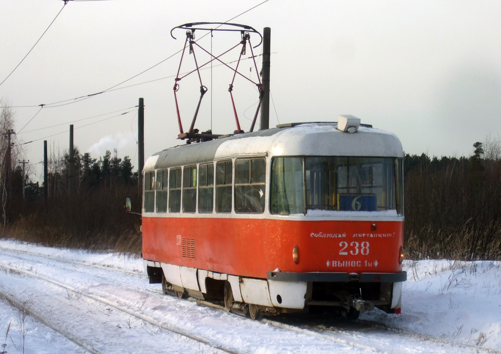 Тверь, Tatra T3SU № 238; Тверь — Трамвайные линии: Заволжский район (линия до дер. Старая Константиновка) Тверь, Tatra T3SU № 238; Тверь — Трамвайные линии: Заволжский район (линия до дер. Старая Константиновка)