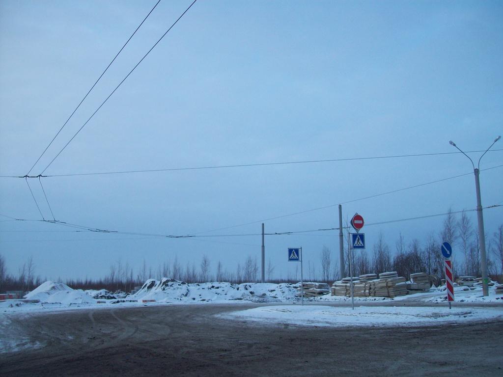 Sankt Petersburg — Trolleybus lines and infrastructure