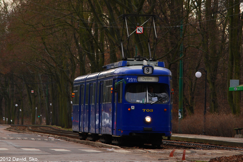 Познань, Duewag GT8 № 703