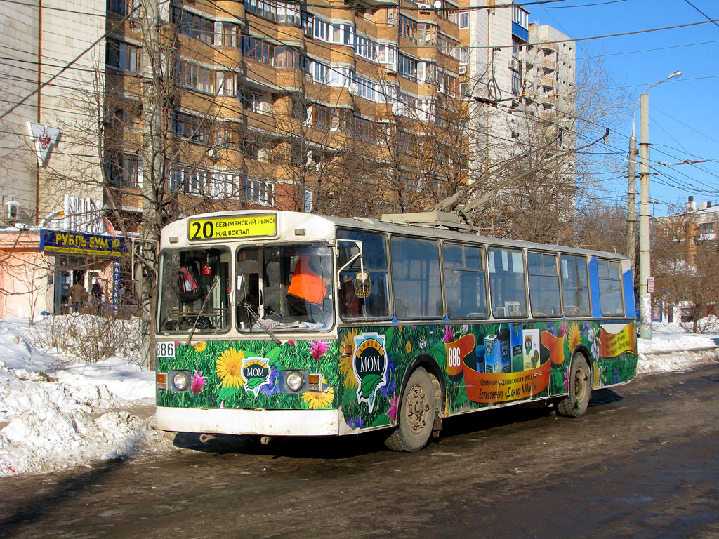 Самара, ЗиУ-682Г [Г00] № 886; Самара — Конечные станции и кольца (троллейбус)