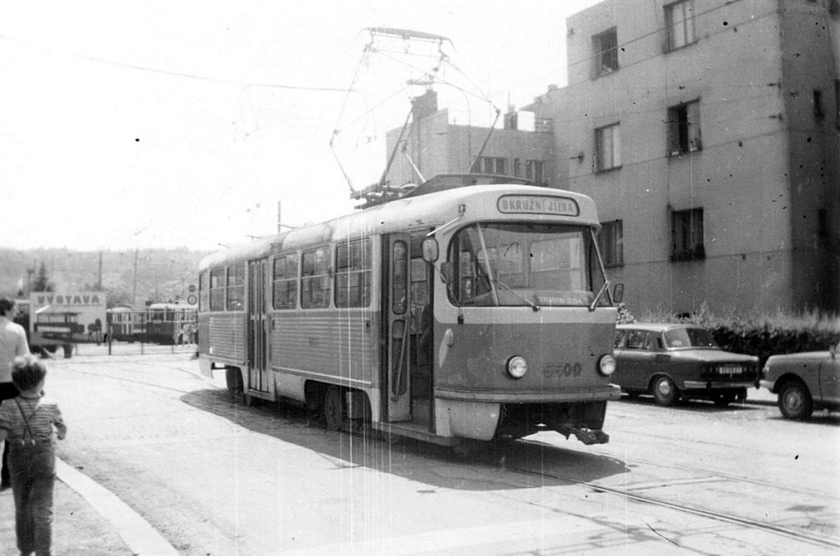 Prague, Tatra T4YU № 5500; Prague — Tram depots