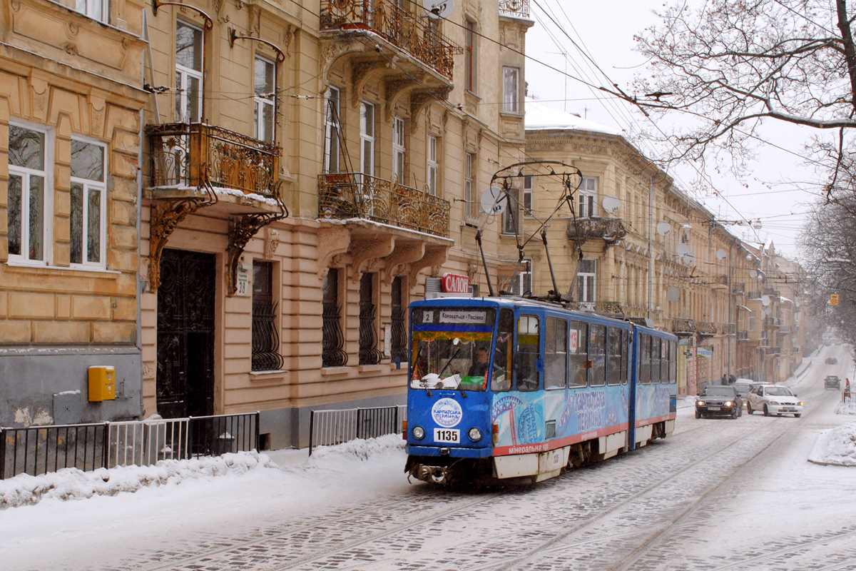 Львов, Tatra KT4SU № 1135