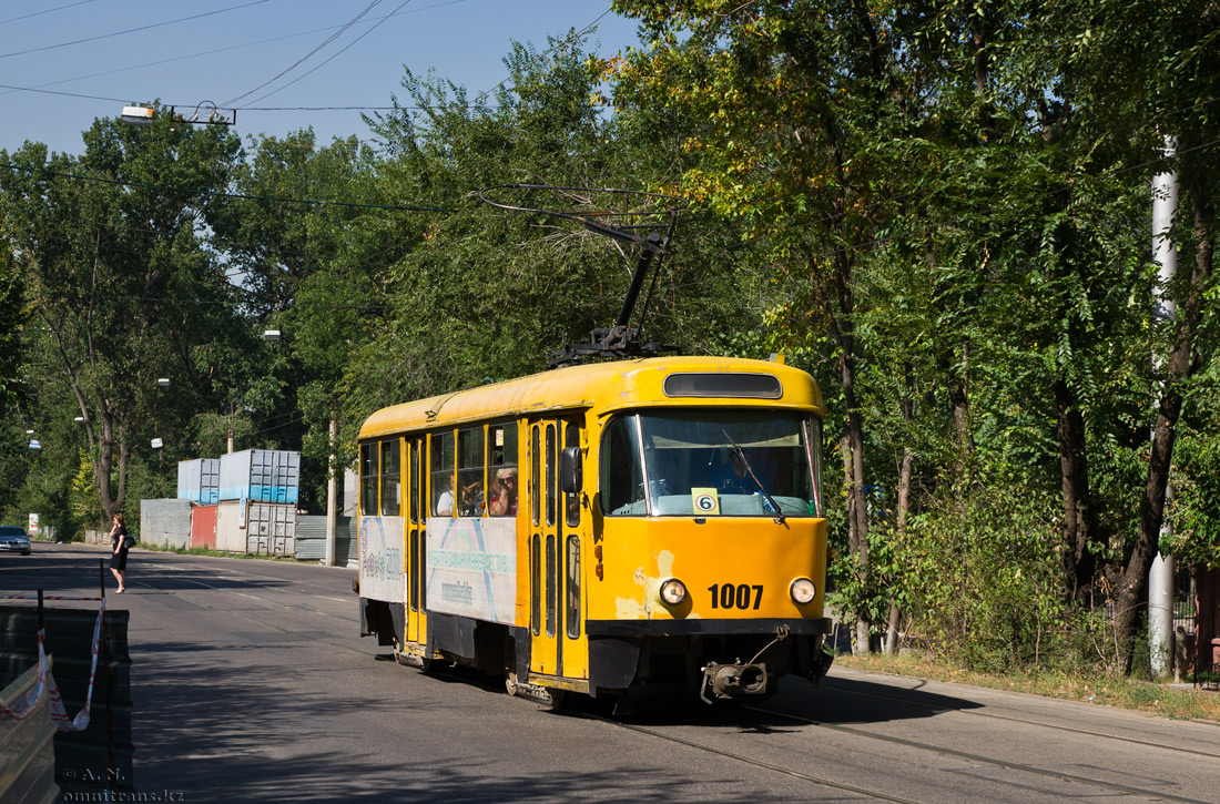 Алматы, Tatra T3D № 1007 Алматы, Tatra T3D № 1007