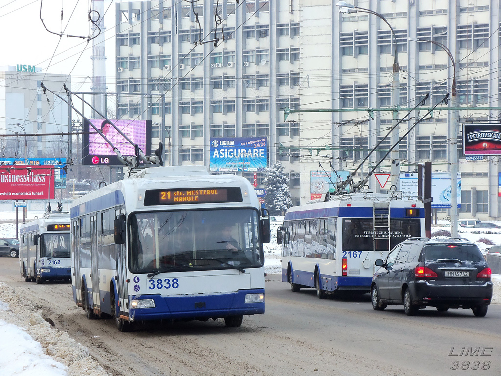 Chisinau, BKM 321 N°. 3838; Chisinau, BKM 321 N°. 2162; Chisinau, BKM 321 N°. 2167