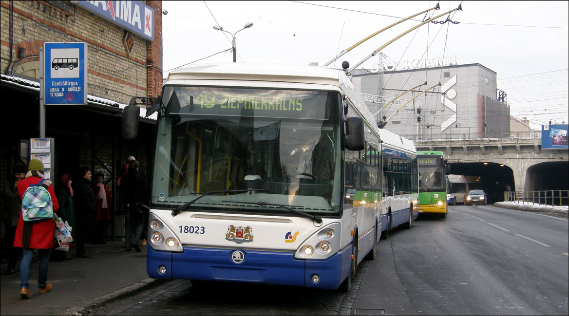 Рига, Škoda 24Tr Irisbus Citelis № 18023