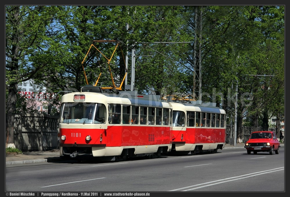 Пхеньян, Tatra T3SUCS № 1181