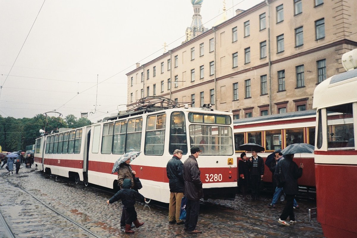 Санкт-Петербург, 71-139 (ЛВС-93) № 3280; Санкт-Петербург — Парад на 90-летие трамвая