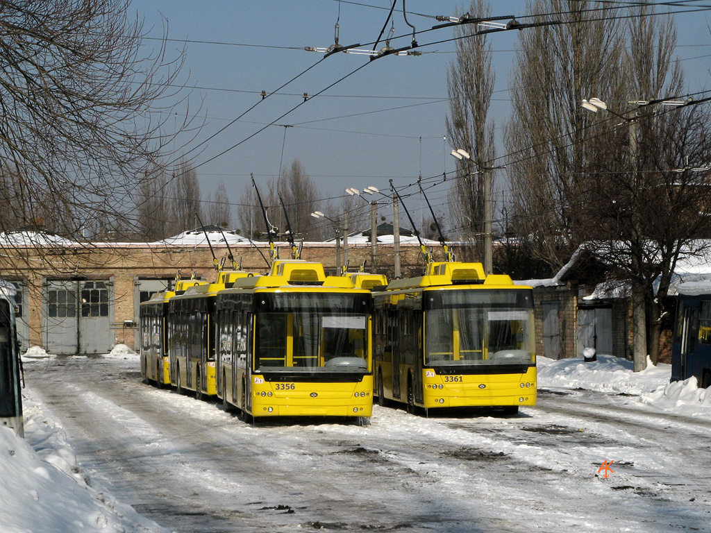 Киев, Богдан Т70110 № 3356; Киев, Богдан Т70110 № 3361