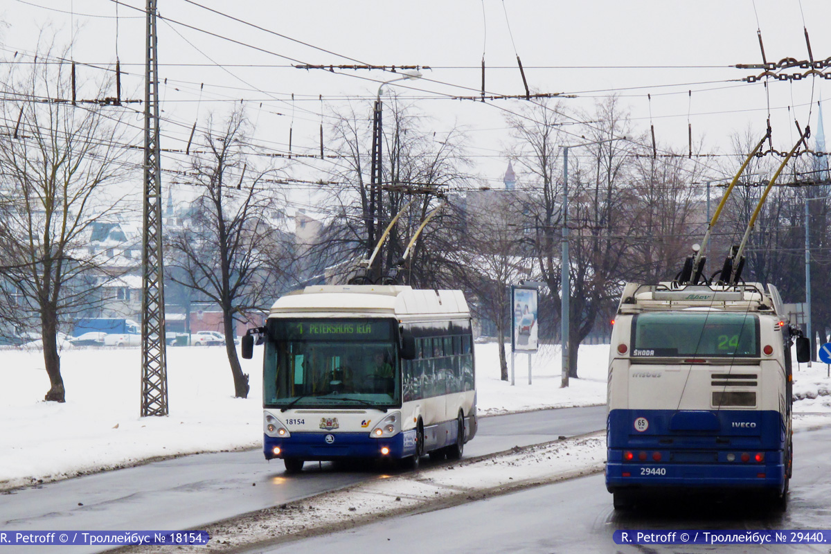 Riga, Škoda 24Tr Irisbus Citelis č. 18154; Riga, Škoda 24Tr Irisbus Citelis č. 29440