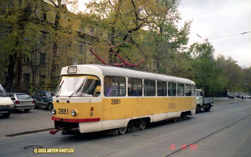 Moscova, Tatra T3SU Nr. 2881