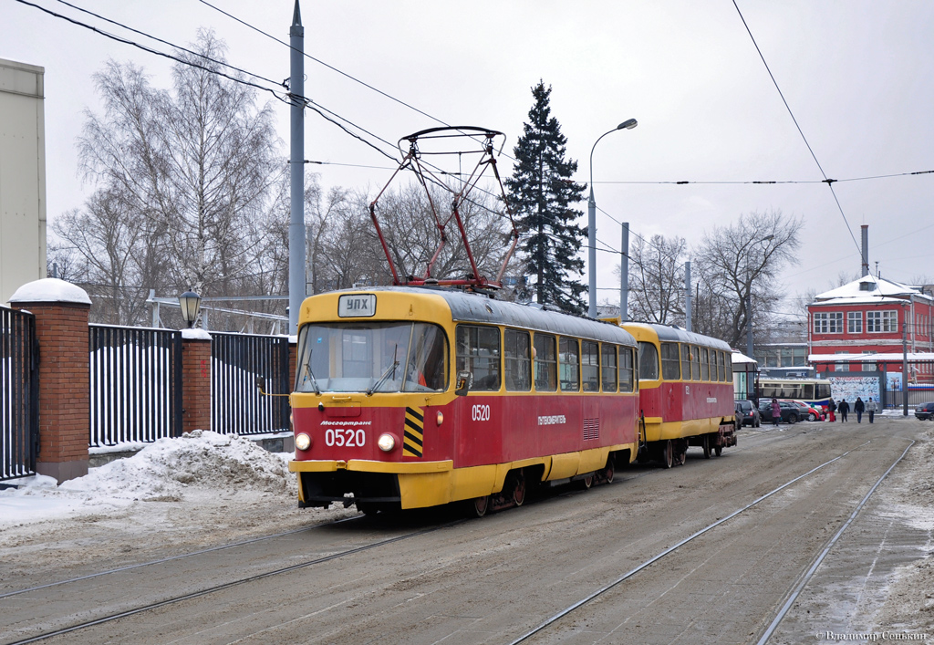 Москва, Tatra T3SU № 0520