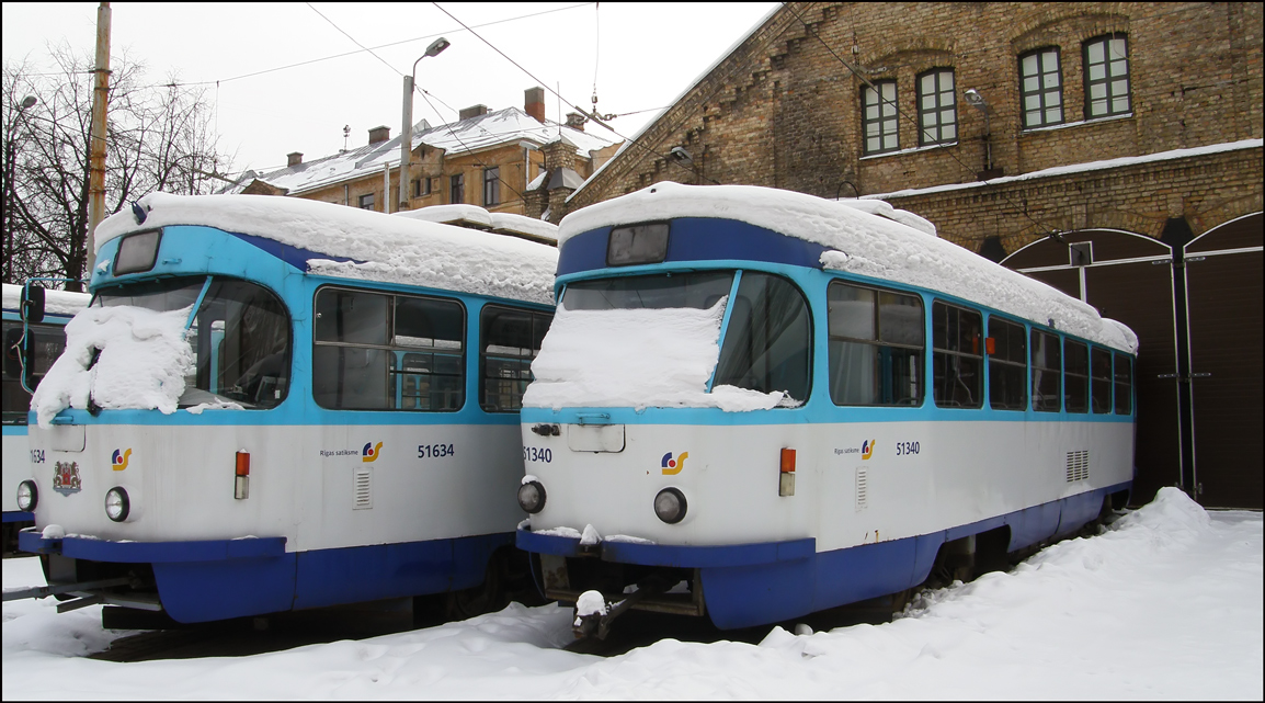 Рига, Tatra T3A № 51634; Рига, Tatra T3A № 51340