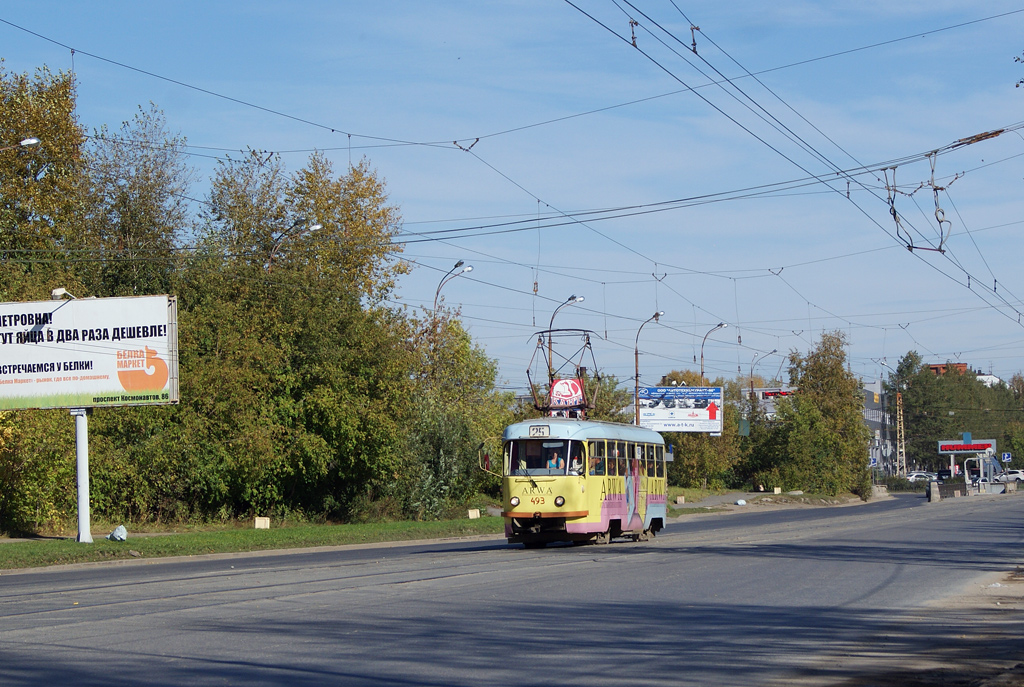 Екатеринбург, Tatra T3SU (двухдверная) № 493