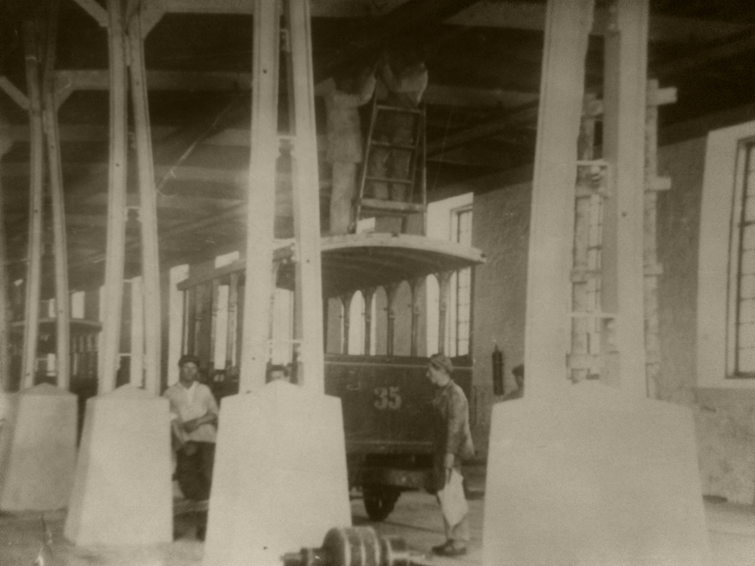 Севастополь, Двухосный прицепной вагон № 35; Севастополь — Исторические фотографии трамваев
