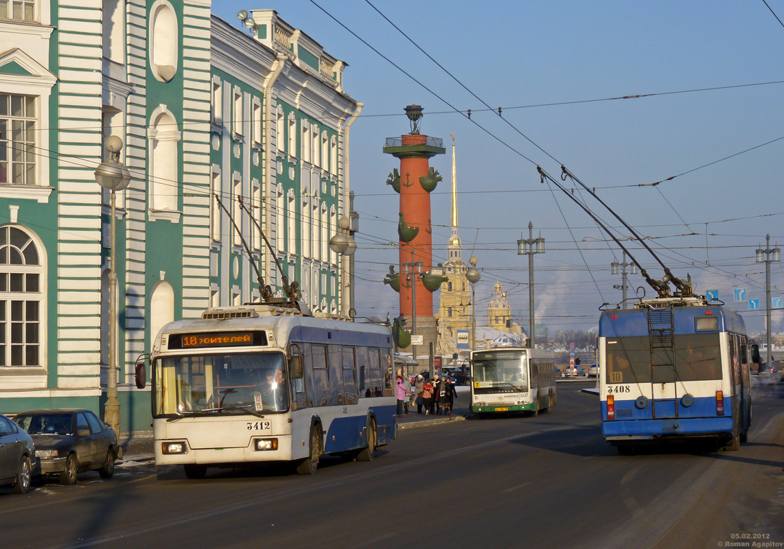Санкт-Петербург, БКМ 321 № 3412; Санкт-Петербург, БКМ 321 № 3408