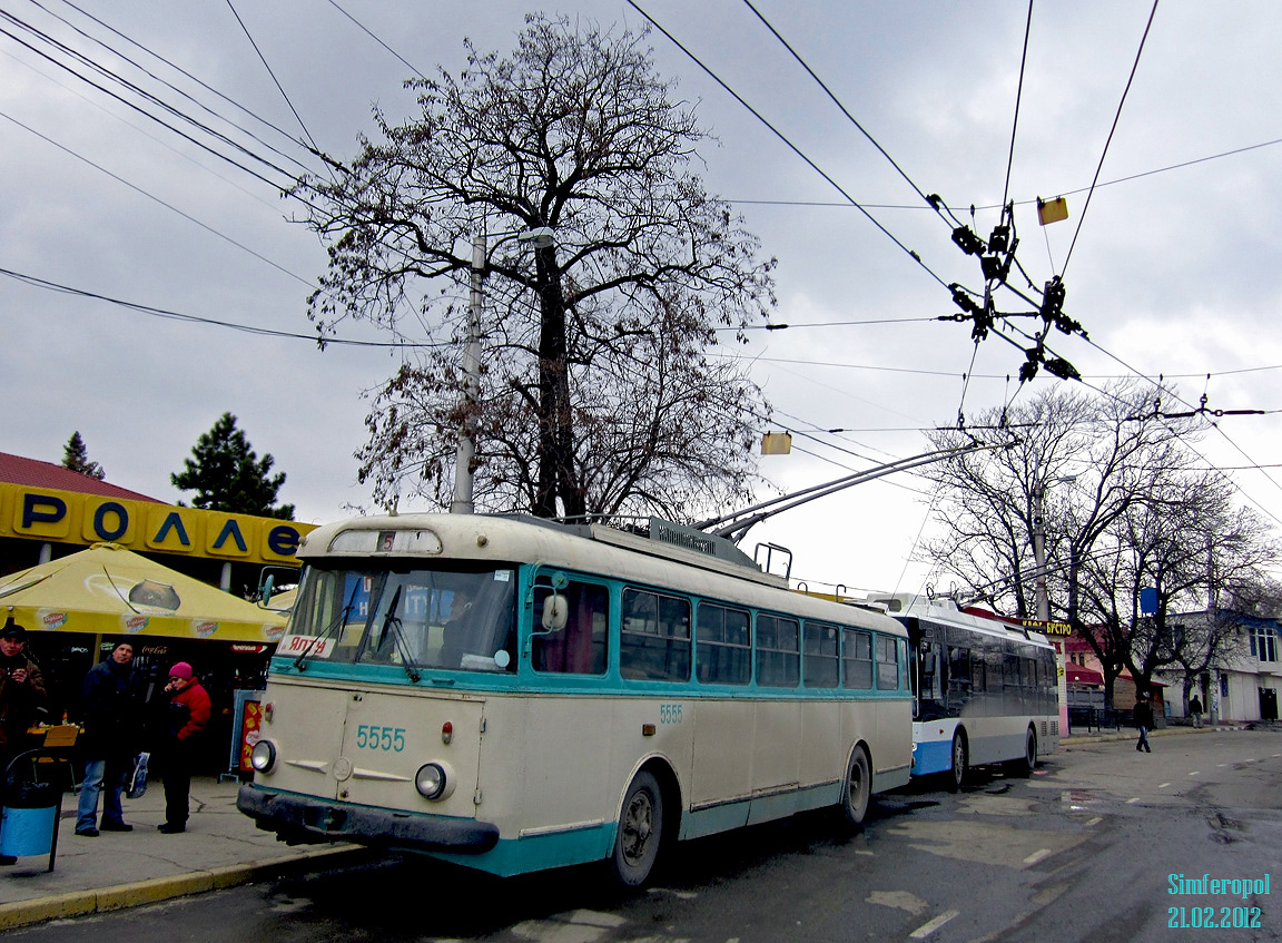 Крымский троллейбус, Škoda 9Tr21 № 5555