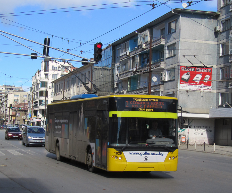 Stara Zagora, LAZ E183D1 # 1025 Stara Zagora, LAZ E183D1 # 1025
