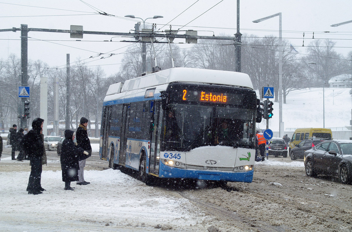 Таллин, Solaris Trollino III 12 AC № 345