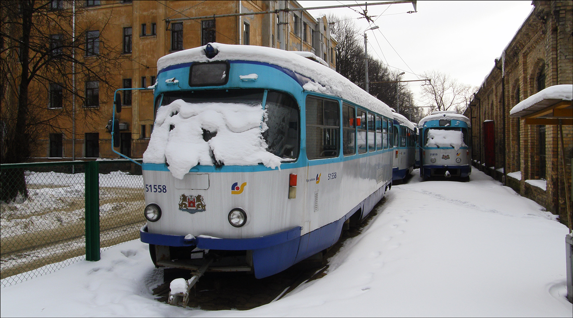 Рига, Tatra T3A № 51558; Рига, Tatra T3A № 51819