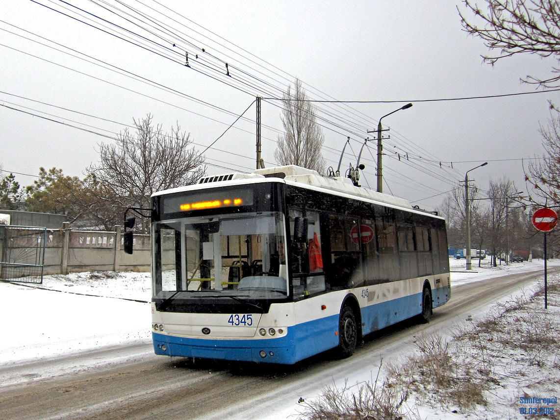 Trolleybus de Crimée, Bogdan T70110 N°. 4345 Trolleybus de Crimée, Bogdan T70110 N°. 4345