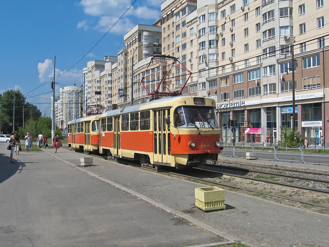 Екатеринбург, Tatra T3SU № 666
