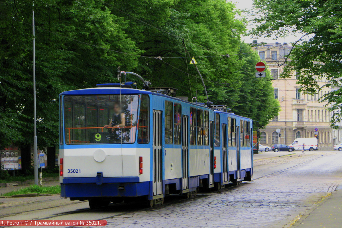 Рига, Tatra T3MR (T6B5-R) № 35021