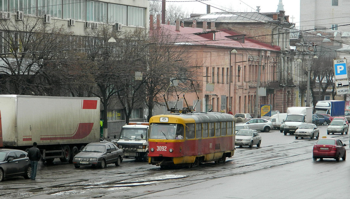 Харков, Tatra T3SU № 3092