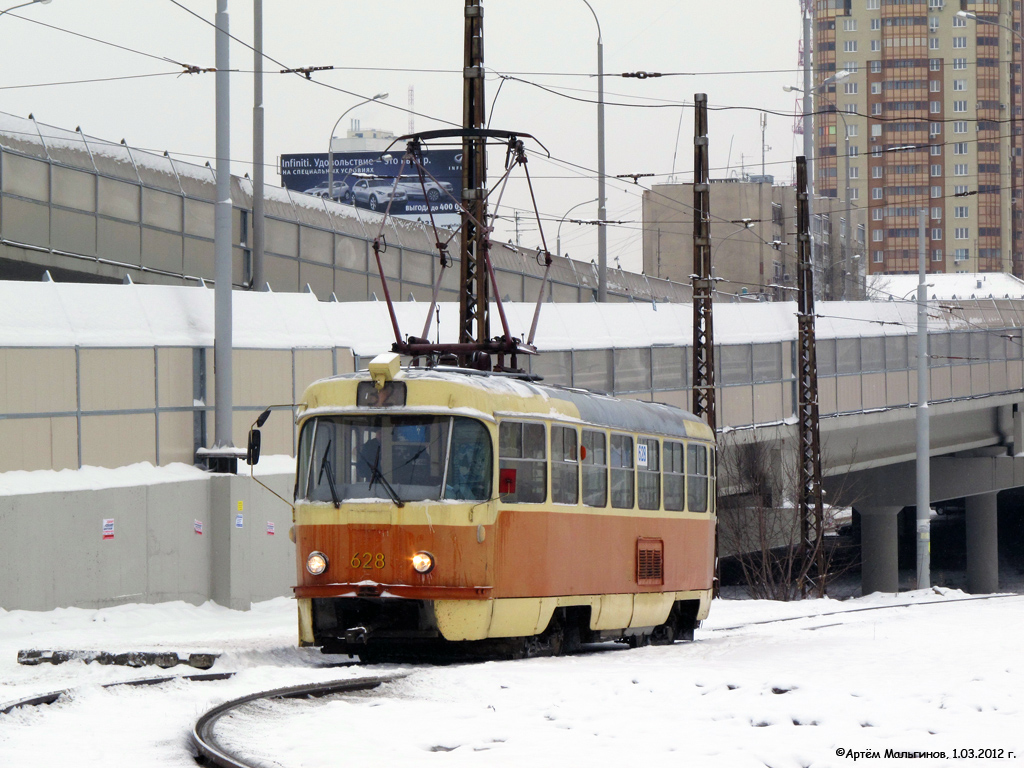 Екатеринбург, Tatra T3SU (двухдверная) № 628