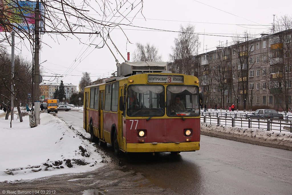 Тверь, ЗиУ-682В [В00] № 77; Тверь — Троллейбусные линии: Заволжский район