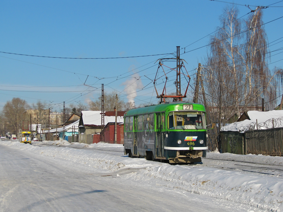 Екатеринбург, Tatra T3SU (двухдверная) № 496