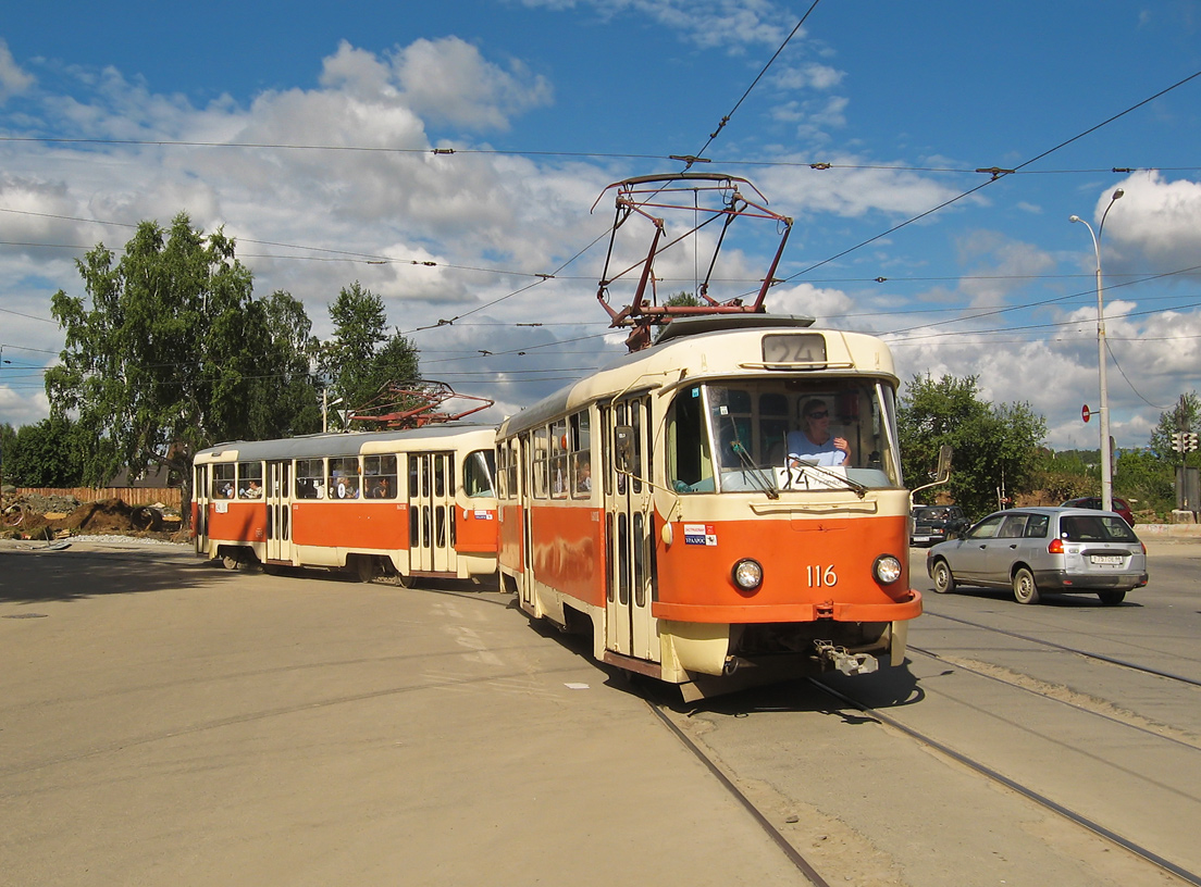 Yekaterinburg, Tatra T3SU (2-door) č. 116