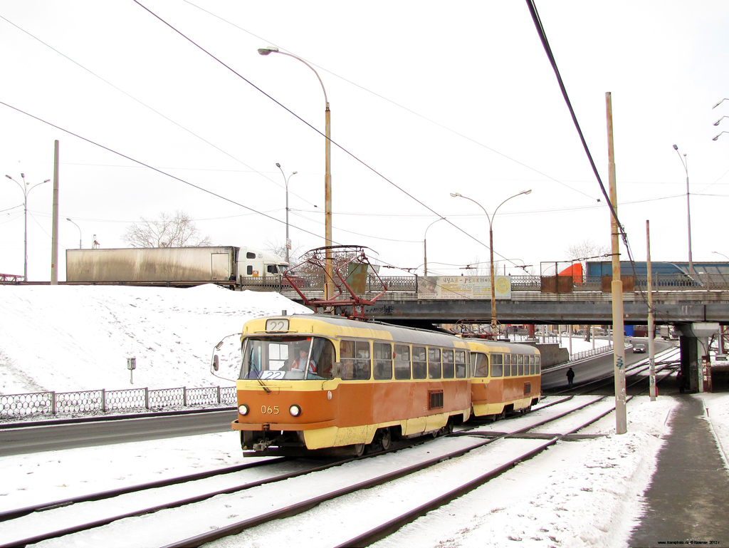 Yekaterinburg, Tatra T3SU (2-door) # 065 Yekaterinburg, Tatra T3SU (2-door) # 065