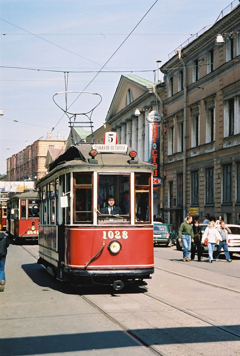 Санкт-Петербург, Двухосный моторный вагон № 1028 Санкт-Петербург, Двухосный моторный вагон № 1028