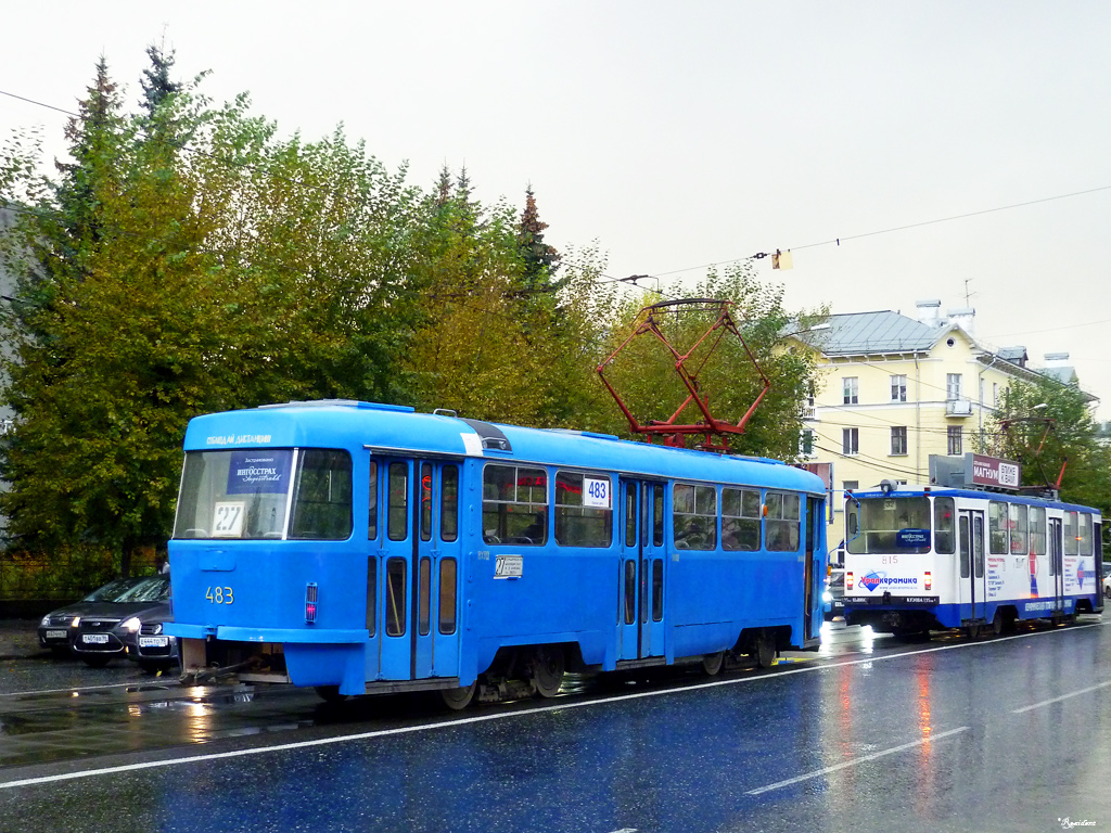 Екатеринбург, Tatra T3SU (двухдверная) № 483