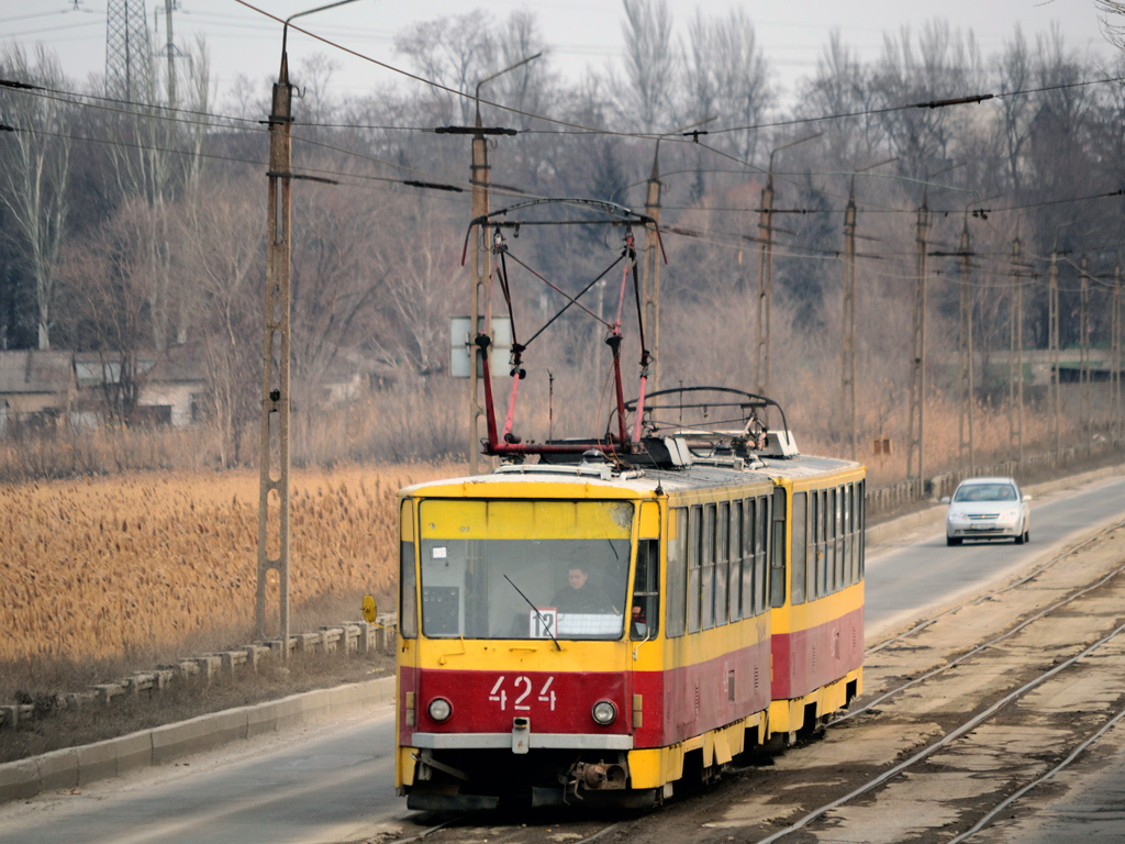 Запорожье, Tatra T6B5SU № 424
