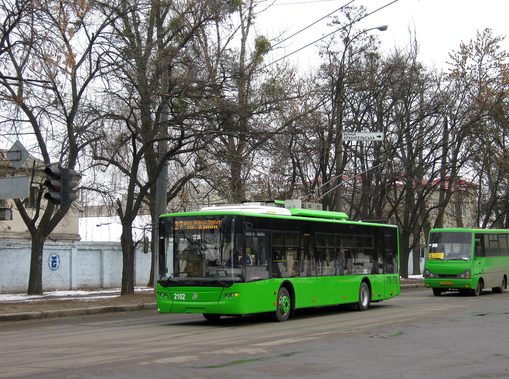 Харьков, ЛАЗ E183A1 № 2102