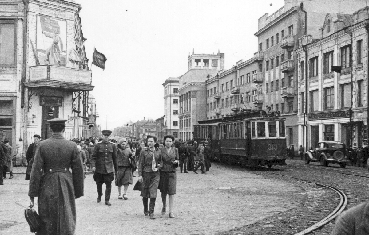 Уфа, Ф (Коломенский) № 313; Уфа — Закрытые трамвайные линии; Уфа — Исторические фотографии