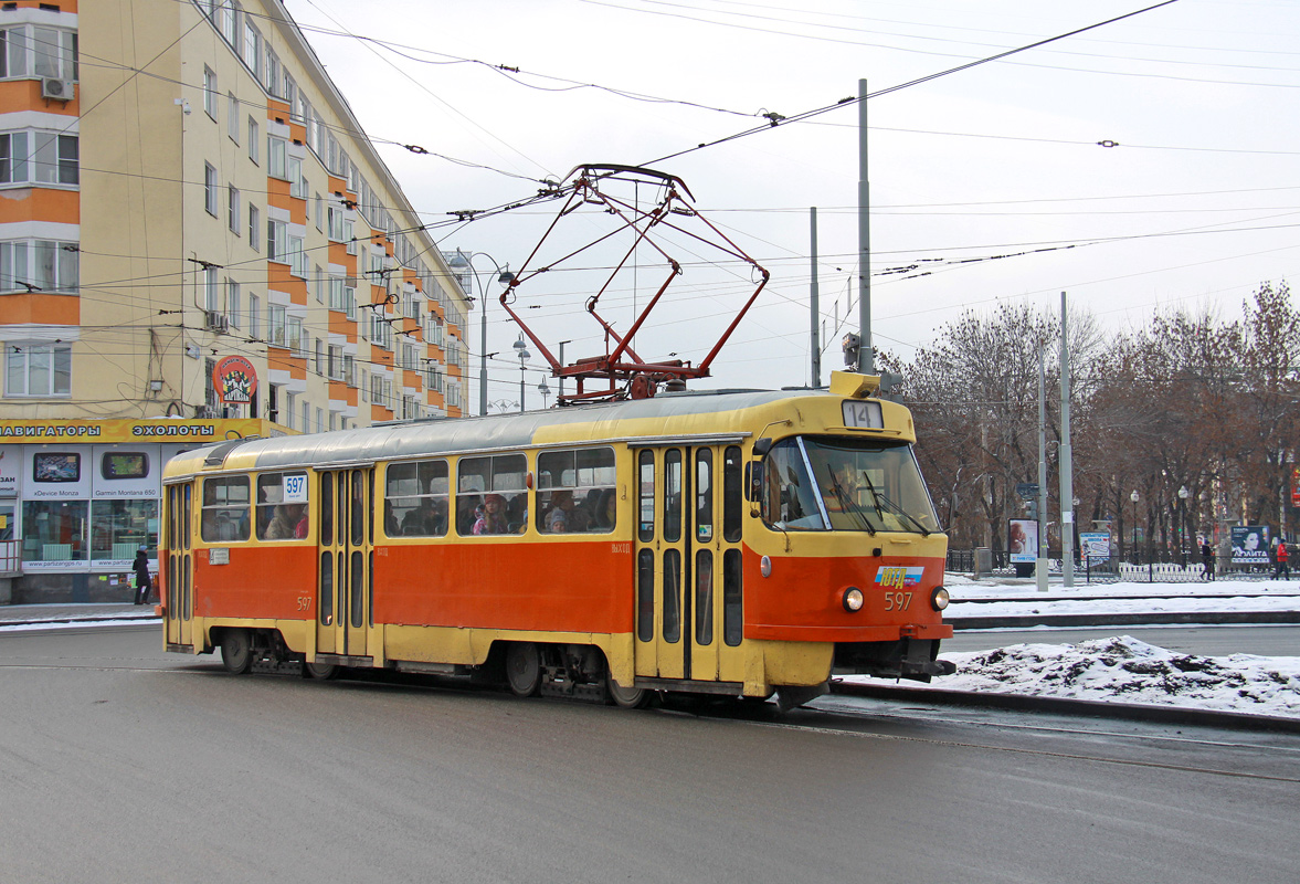 Екатеринбург, Tatra T3SU № 597