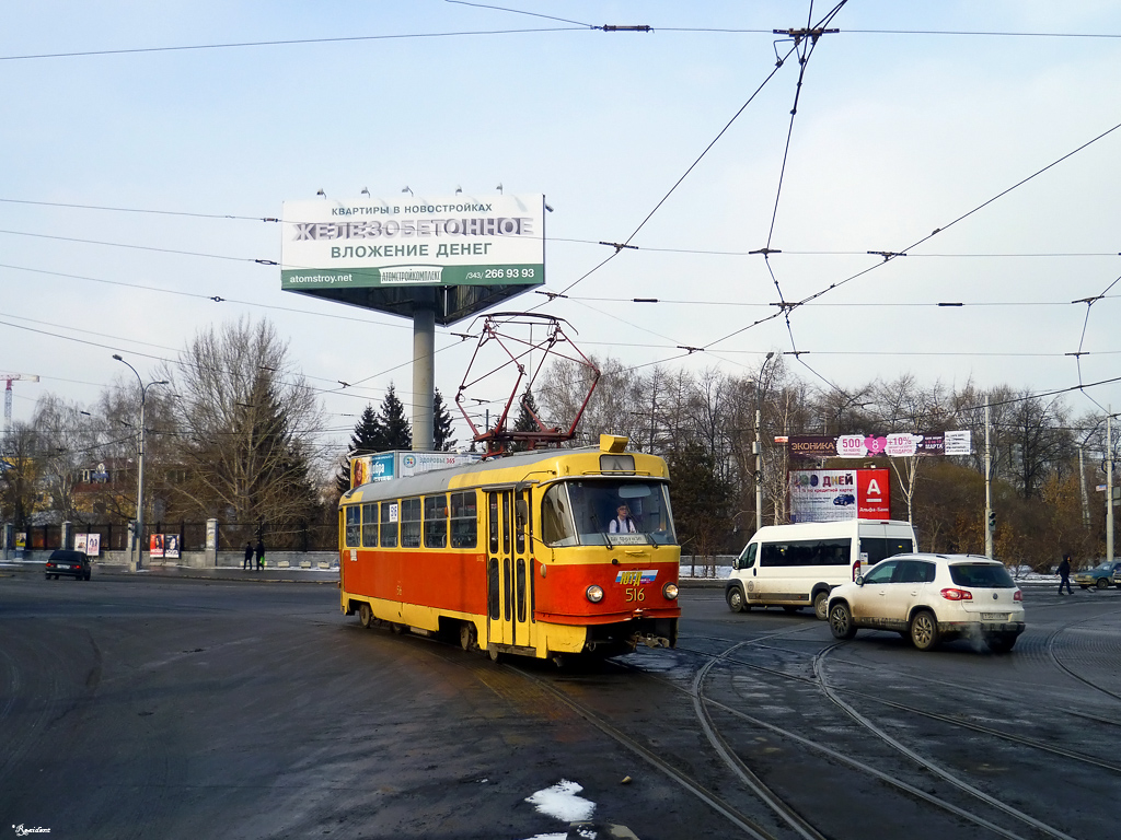 Екатеринбург, Tatra T3SU (двухдверная) № 516
