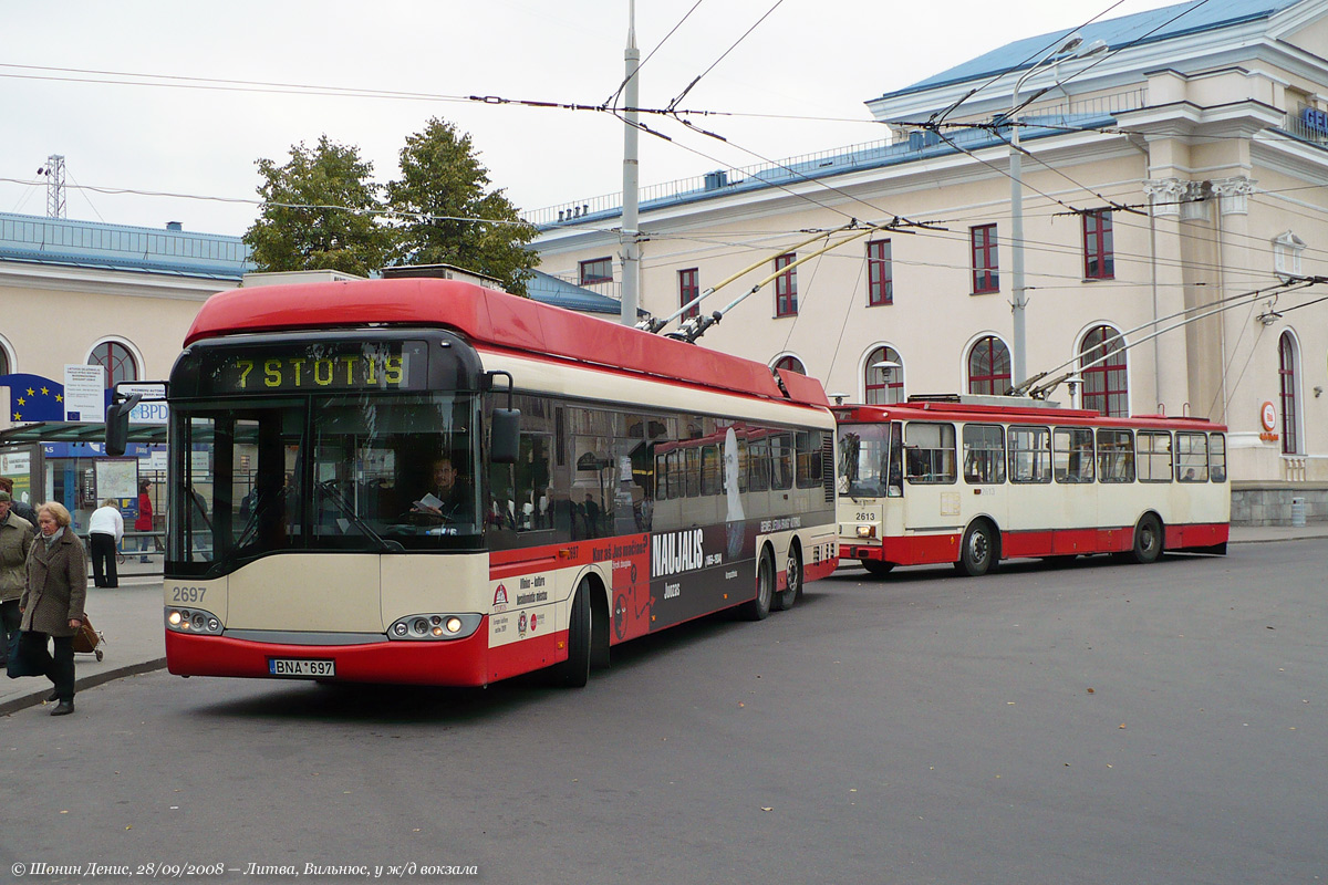 Вильнюс, Solaris Trollino II 15 AC № 2697