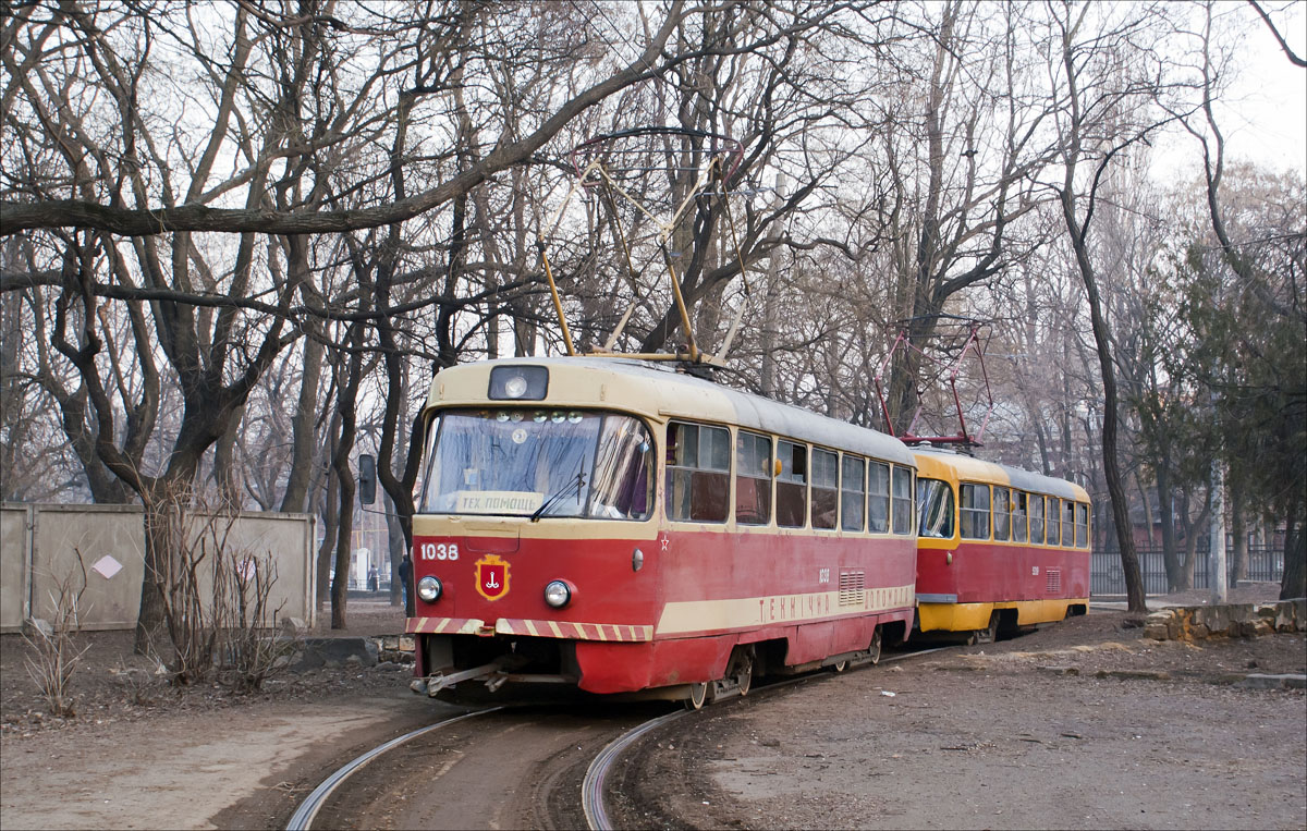 Одесса, Tatra T3SU (двухдверная) № 1038