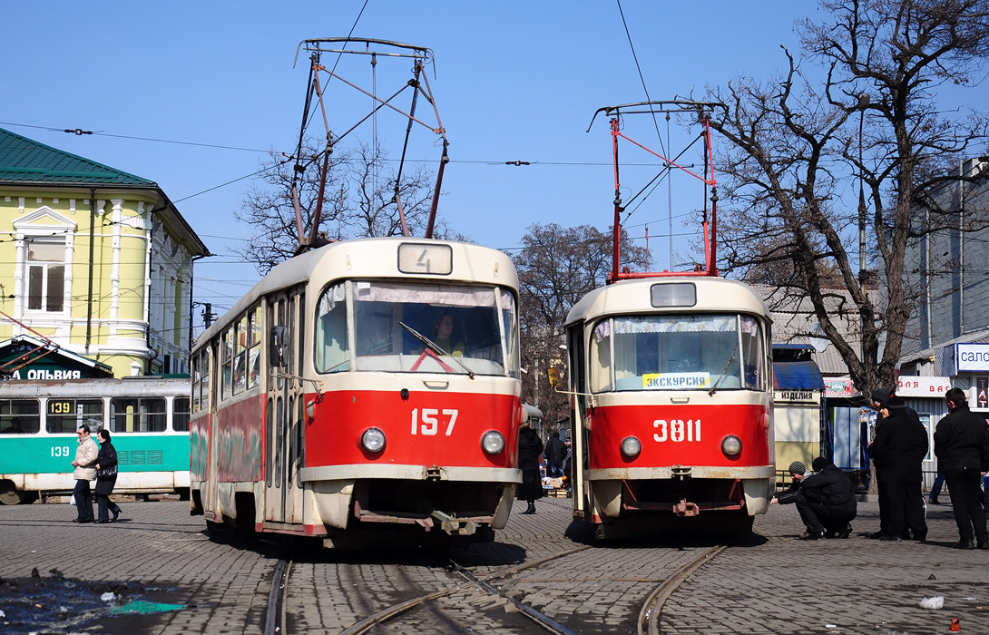 Донецк, Tatra T3SU № 157; Донецк, Tatra T3SU (двухдверная) № 3811; Донецк — «Весенним Донецком под звуки Татры», Т-3 № 3811, 17 марта 2012 года