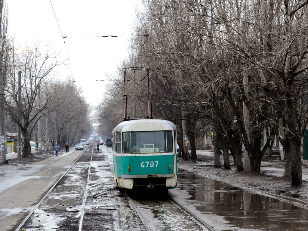 Донецк, Tatra T3SU (двухдверная) № 4797 Донецк, Tatra T3SU (двухдверная) № 4797