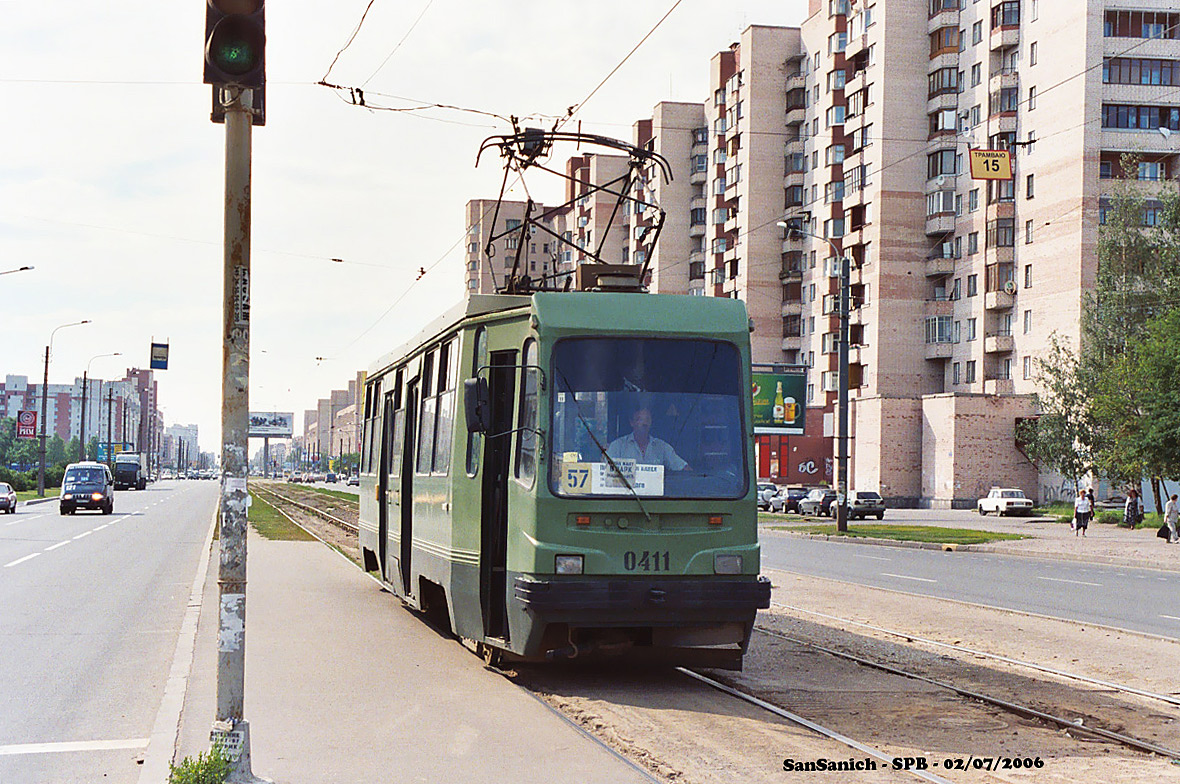 Санкт-Петербург, 71-134К (ЛМ-99К) № 0411 Санкт-Петербург, 71-134К (ЛМ-99К) № 0411