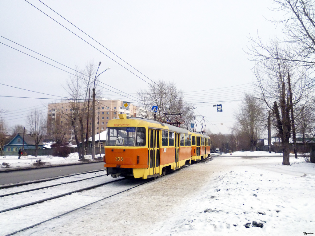 Екатеринбург, Tatra T3SU № 308