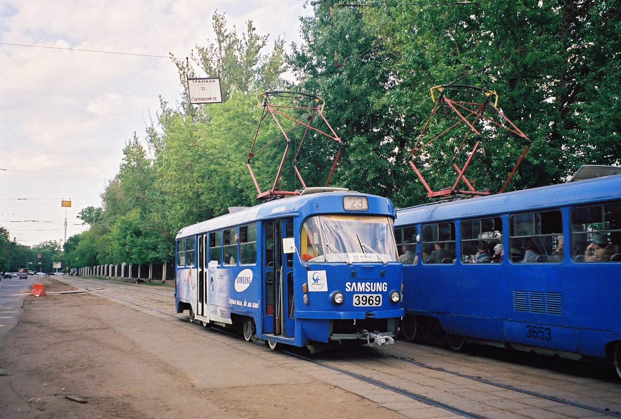 Москва, Tatra T3SU № 3969
